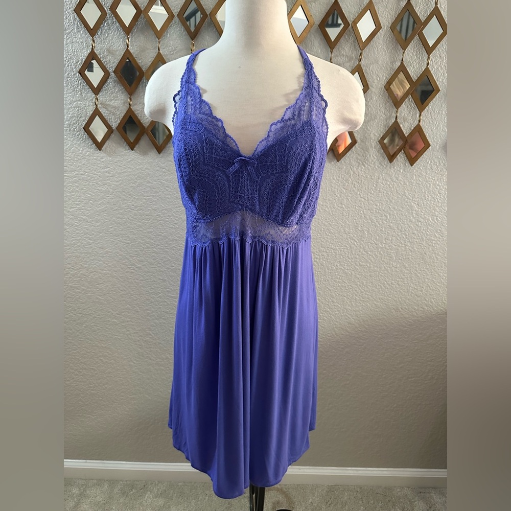 Soma Lace Detail Lilac Chemise